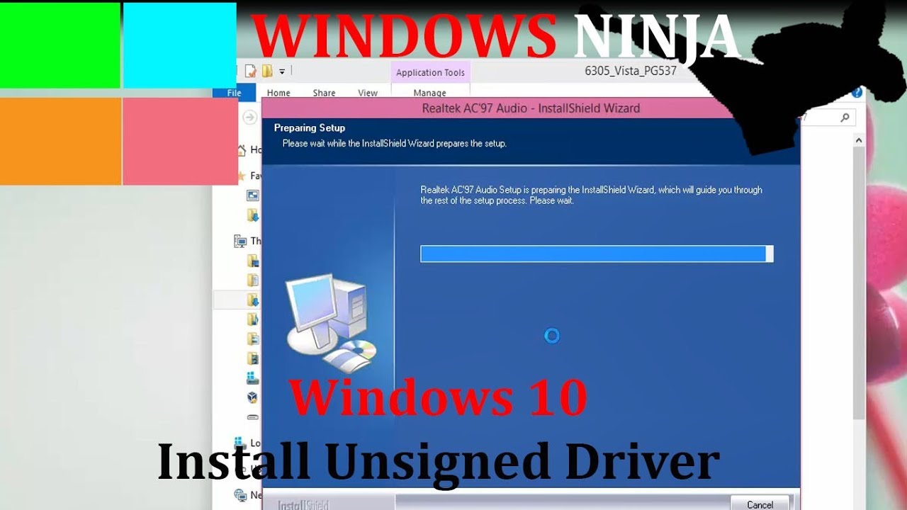 windows 7 allow installation of unsigned drivers